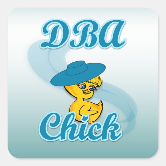DBA-Kick #3 Quadratischer Aufkleber (Vorderseite)