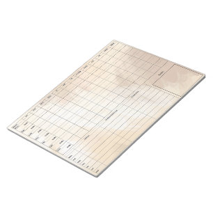 DBT Dairy Card Notepad - 40 Blätter braun Notizblock