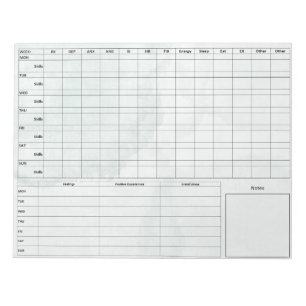 DBT Dairy Card Notepad - 40 Blätter Grüner Marmor Notizblock