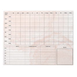 DBT Dairy Card Notepad - 40 Blätter Rosa Notizblock