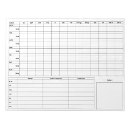 DBT-Standarddiokarte vorne - Rückseite - Leer Notizblock