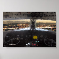DC3 Cockpit Night View