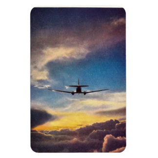 DC-3-Airliner und Einstellung des Sun-Magneten Magnet