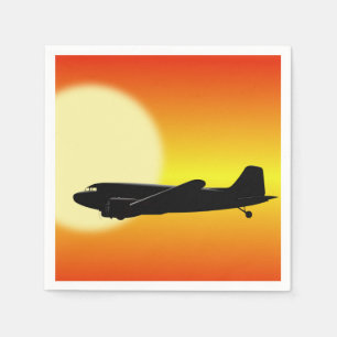 DC-3, das Sun. führt Serviette