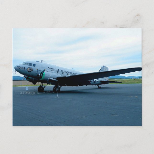 DC-3-Luftfahrzeuge Postkarte (Vorderseite)