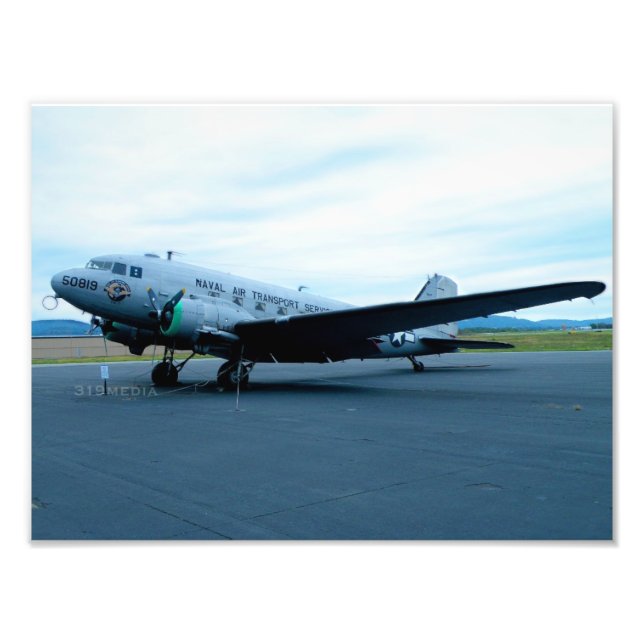 DC-3-Warplane Fotodruck (Vorne)