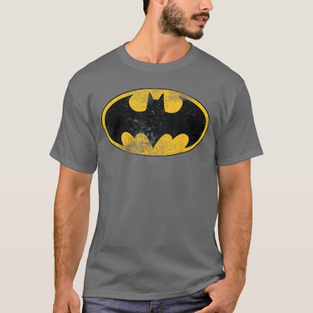 DC Batman Logo Classic Distressed T-Shirt (Vorderseite)