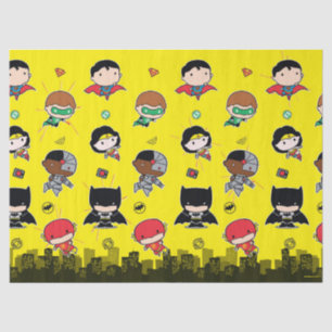 DC-Comic   Justice League - Chibi Birthday Seidenpapier