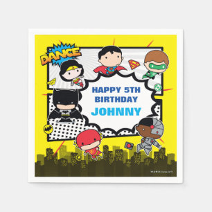 DC-Comic Justice League - Chibi Birthday Serviette