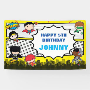 DC-Comic  Justizielle Liga - Chibi Geburtstag Banner