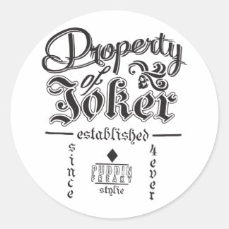 DC Comic Suizid Squad Eigenschaft von Joker Junior Runder Aufkleber