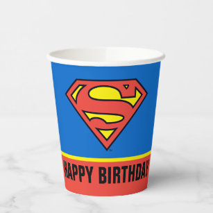 DC-Comic   Superman Classic Logo - Geburtstag Pappbecher