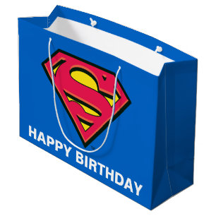 DC-Comic Superman Klassisches Logo Große Geschenktüte