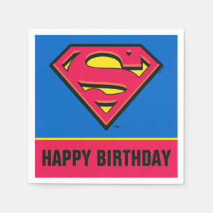 DC-Comic Superman Klassisches Logo Serviette