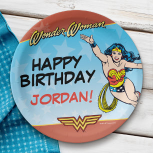 DC-Comic Wonder Woman Birthday Pappteller