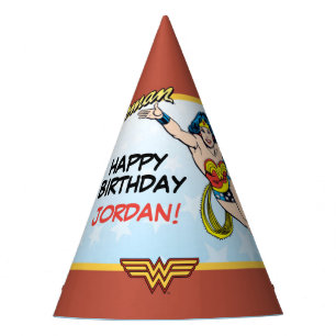 DC-Comic   Wonder Woman Birthday Partyhütchen
