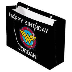 DC-Comic   Wonder Woman Circle & Stars Logo Große Geschenktüte
