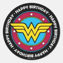 DC-Comic | Wonder Woman Circle & Stars Logo