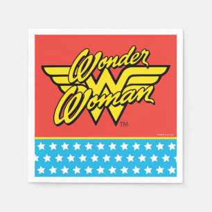 DC-Comic   Wonder Woman Logo   Happy Birthday Serviette