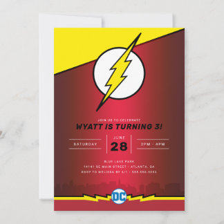 DC-Comicen - Der Flash | Geburtstag Einladung