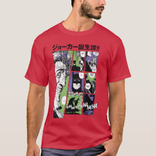 DC Comics Batman und Joker Kanji Comic Panels Freu T-Shirt