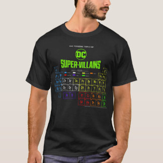 DC Comics Periodensystem der Super-Schurken-Famili T-Shirt