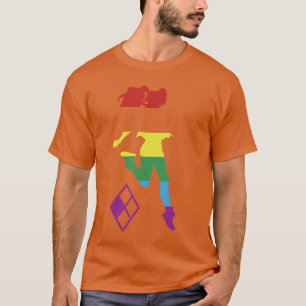DC Comics Pride Justice League Harley Quinn Regenb T-Shirt
