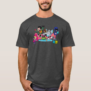 DC-Comics-Schönheiten Gruppenaufnahme Sofa-Chill-S T-Shirt