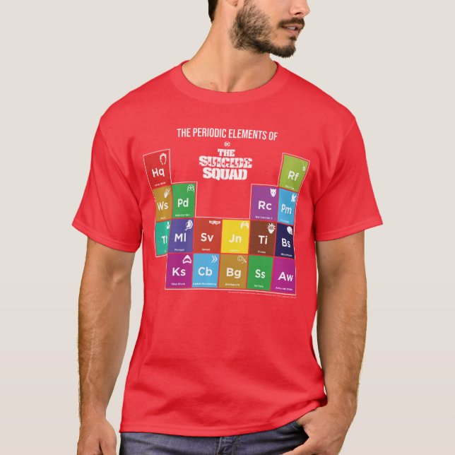 DC Comics Suicide Squad Periodic Elements friends T-Shirt (Vorderseite)