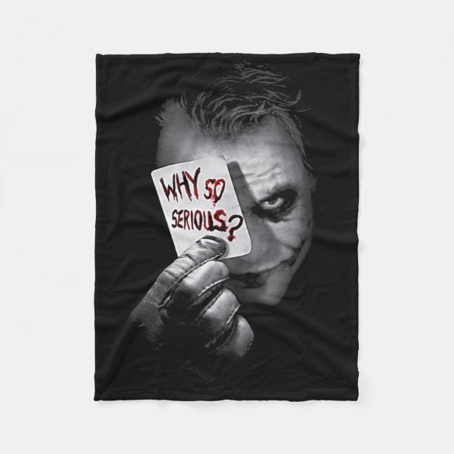 Dc Dark Knight Foto Warum so ernst Tank Top  Fleecedecke (Vorderseite)