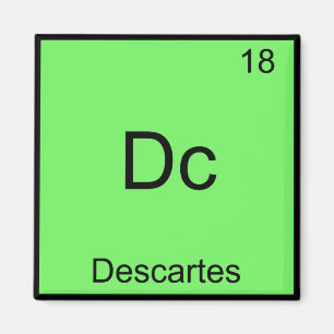 Dc - Descartes Funny Element Chemistry Symbol T-Sh Magnet