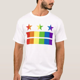 DC-Flaggenregenbogen T-Shirt