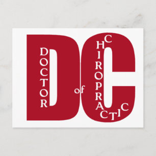 DC GROSSER roter ARZT CHIROPRAKTISCHER MEDIZIN Postkarte