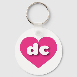 dc Hot roink heart - I Liebe Schlüsselanhänger