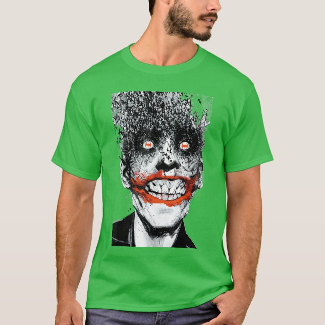 DC Joker Comic Cover Bats Jock Mädchen T-Shirt (Vorderseite)