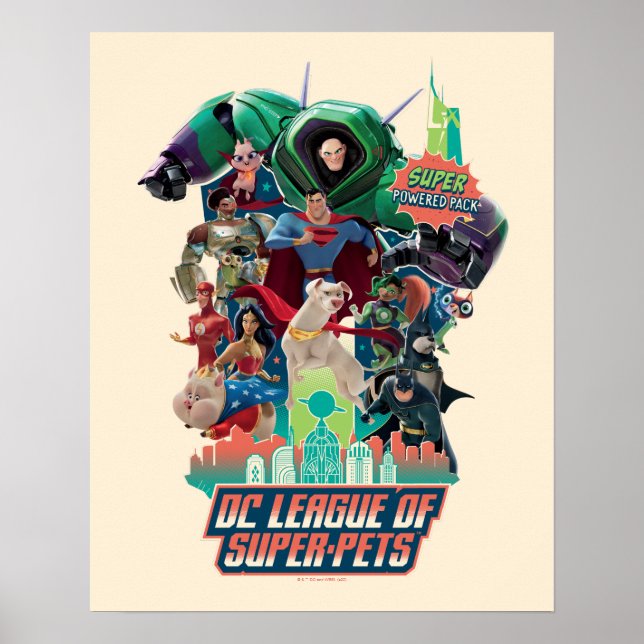 DC League of Super-Pets Battle for Metropolis Poster (Vorne)