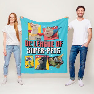 DC Liga der Super-Pets Charakterpanels Fleecedecke