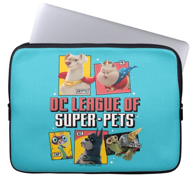 DC Liga der Super-Pets Charakterpanels Laptopschutzhülle (Vorderseite)