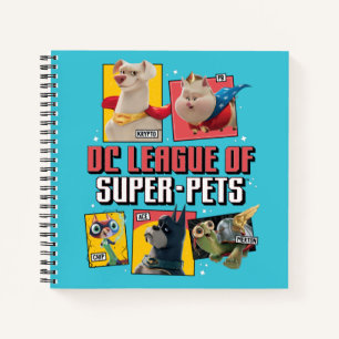 DC Liga der Super-Pets Charakterpanels Notizbuch