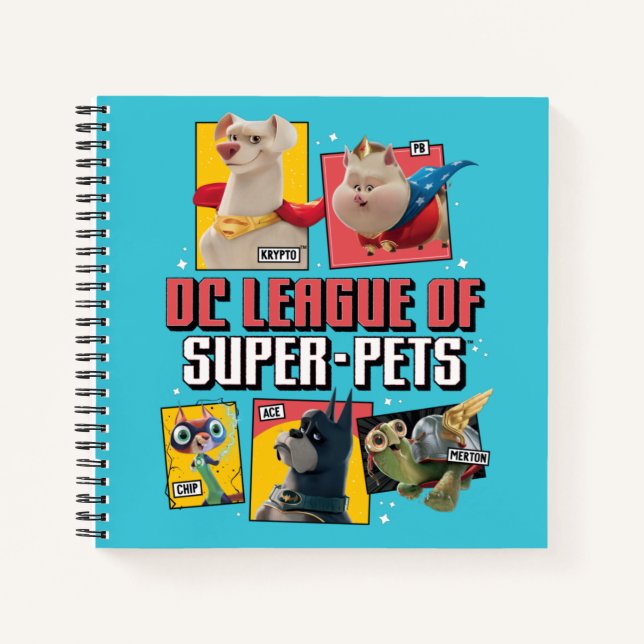 DC Liga der Super-Pets Charakterpanels Notizbuch (Vorderseite)