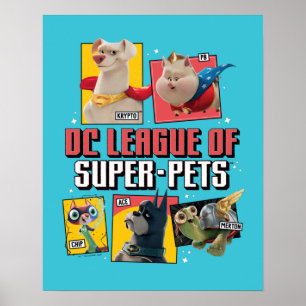 DC Liga der Super-Pets Charakterpanels Poster