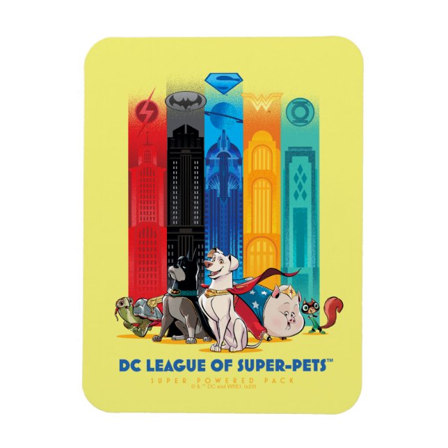 DC Liga der Super-Pets Metropolis Towers Magnet (Vertikal)