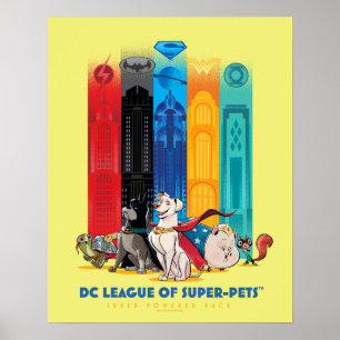 DC Liga der Super-Pets Metropolis Towers Poster
