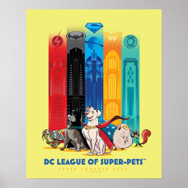 DC Liga der Super-Pets Metropolis Towers Poster (Vorne)