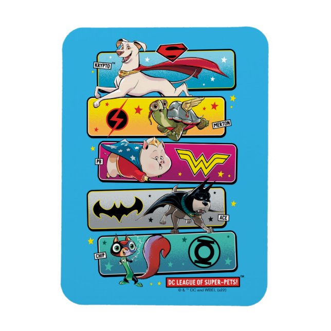 DC Liga der Super-Pets-Panels Magnet (Vertikal)