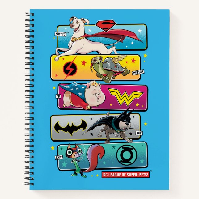 DC Liga der Super-Pets-Panels Notizbuch (Vorderseite)