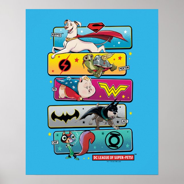 DC Liga der Super-Pets-Panels Poster (Vorne)