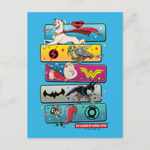 DC Liga der Super-Pets-Panels Postkarte