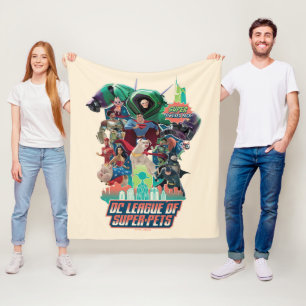 DC Liga der Super-Pets-Schlacht für Metropolis Fleecedecke
