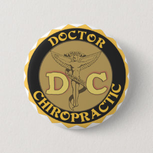 DC-LOGO - DOKTOR CHIROPRACTIC CADUCEUS BUTTON